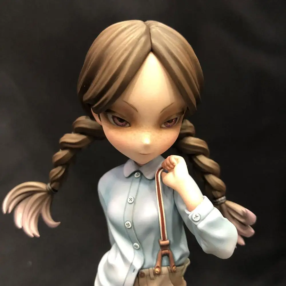 Kawaii 16 см двойной хвост юбка Чоппер девушка миниатюрный статическое моделирование Неокрашенный DIY сборка женской фигуры смолы модель наборы
