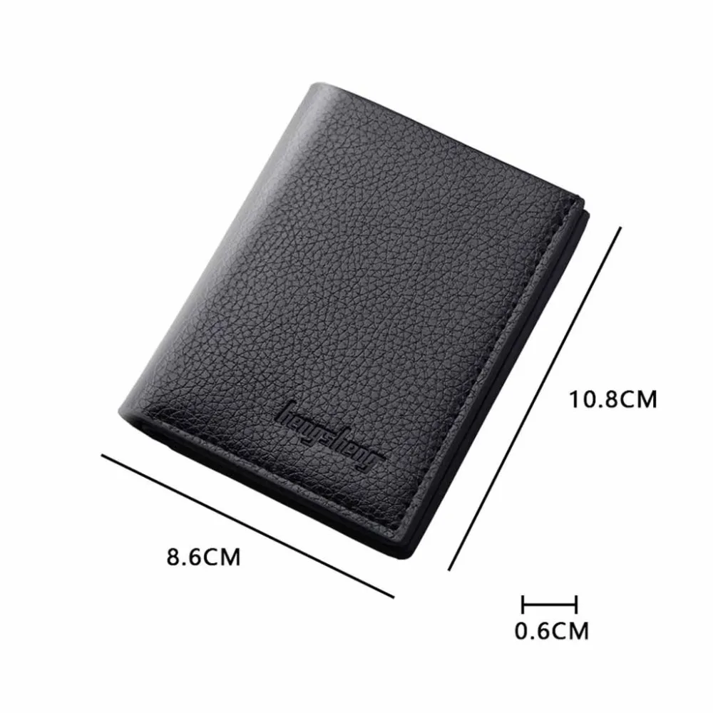 Men's Wallet Short Small Wallets Vertical Ultra-Thin Wallet Bank Card Card Package Small Purse (17)