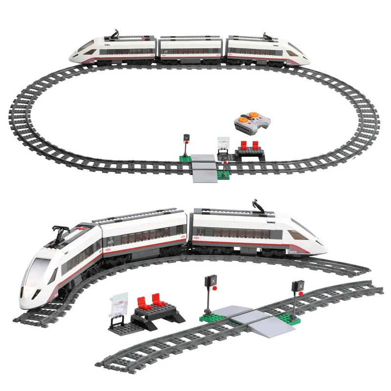 

02008 02009 02010 City Cargo Train Series Building Blocks with motor remote control Compatible 60052 60098 60051