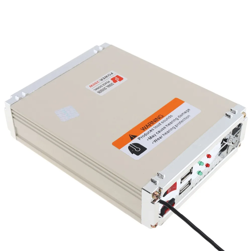 200W 18 мелодий Предупреждение сигнализация сирена рупор громкоговоритель MP3 Системы удаленные хост системы коробка для автомобиля, мотоцикла, сирена 12V