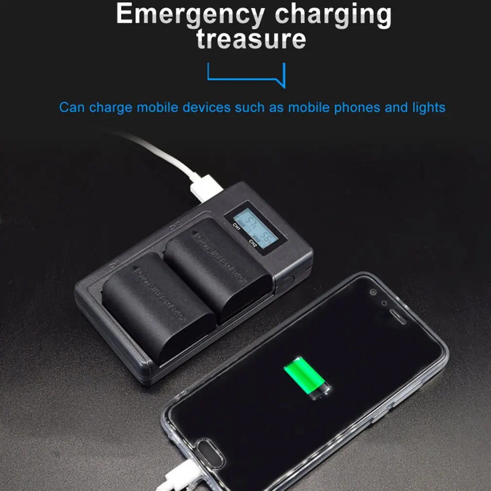 PALO LP-E6 Digital Camera DSLR Battery For Canon Series Intelligent Digital Display LCD Charging Kit Digital Battery Charger