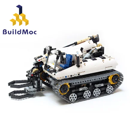 

BuildMOC Excavation Dual use Machine New Telehandler MOC 4704 Crawler Grabber Turbo Construction Truck Vehicles