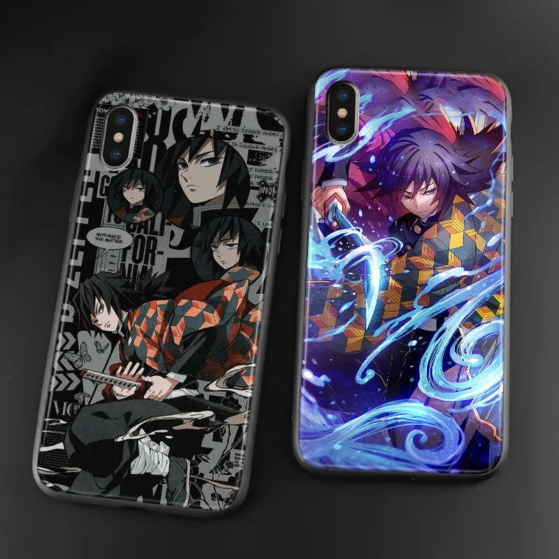 

Giyu Tomioka Kimetsu no Yaiba Demon slayer For iPhone SE 6 6s 7 8 Plus X XR XS 11 Pro Max soft silicone Phone case cover shell