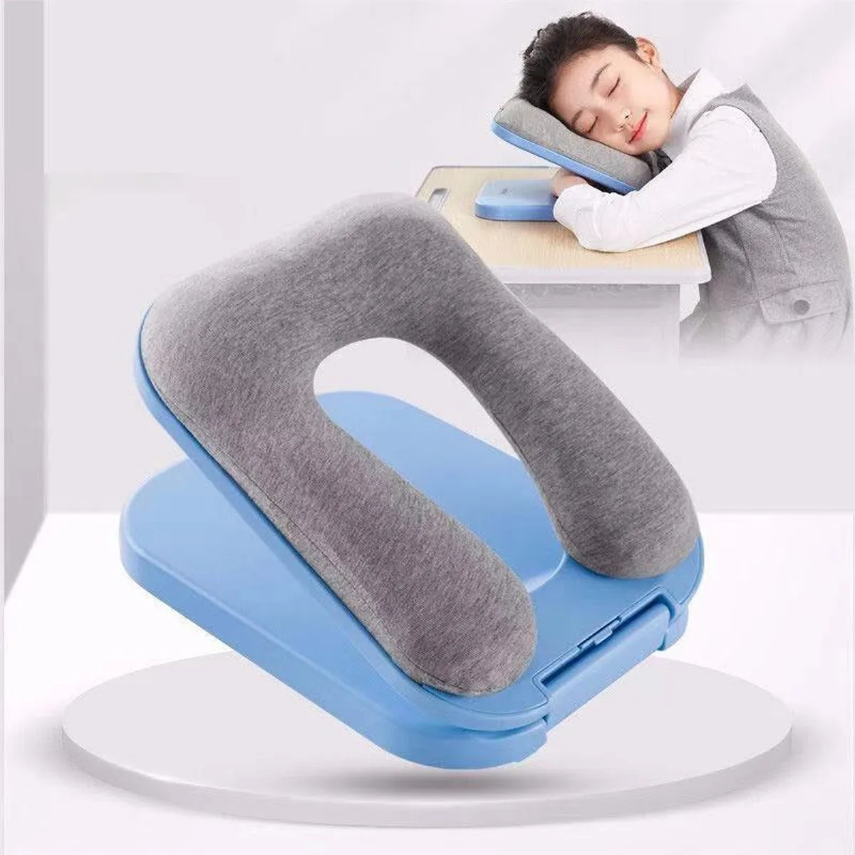 2021 Newest Nap Sleeping Pillow Foldable Travel Pillow Desktop Face