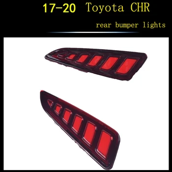 

ECAHAYAKU 2PCS LED Reflector Lamp Rear Bumper Light Brake Light For Toyota C-HR CHR 2017 2018 2019 2020 Car Accessories DC 12V