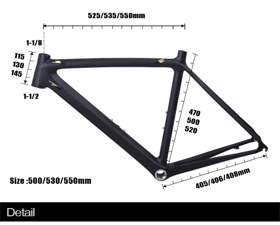 Cheap factory price frame carbon road bike matte Carbon Racing Bicycle Frameset ultralight 5 color 50/53/55 cm bicicleta carbon frame 1