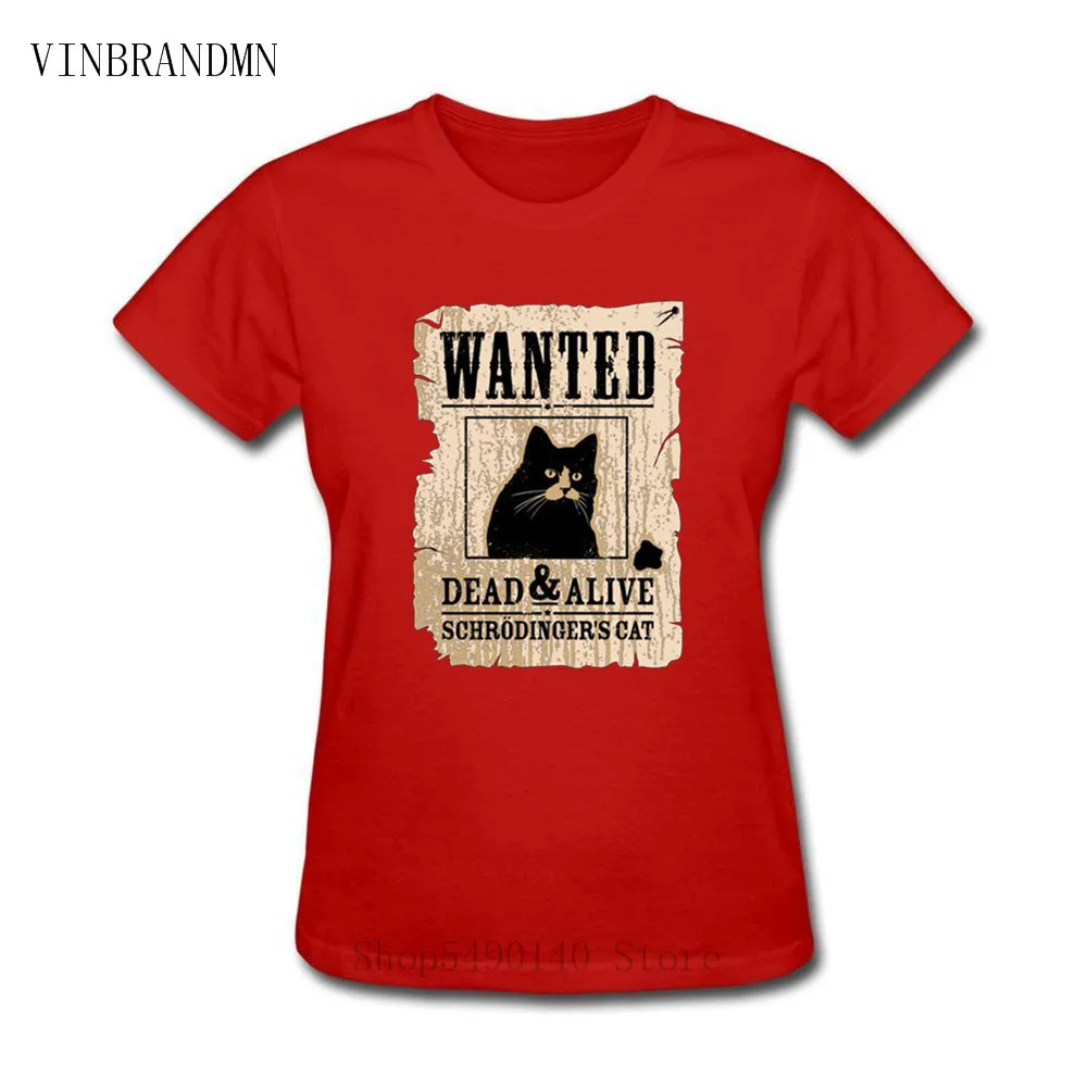 Футболка из 100% хлопка с кошкой Schrodinger женская футболка надписью Dead And Alive Distressed Big