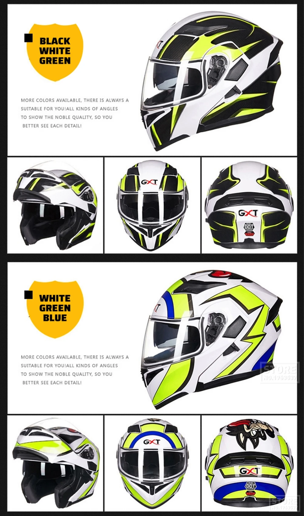 GXT New Motorcycle Helmet Flip up Motocross Helmet Capacete da Motocicleta Cascos Moto Casque Doublel lens Racing Riding Helmet