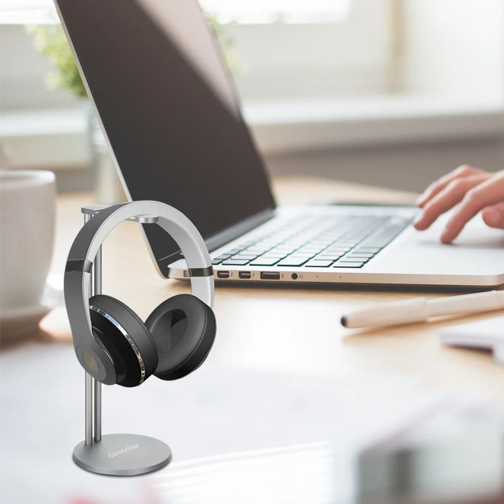 Docooler Headphones Stand Holder Universal Gaming Headset Support Desk Headphone Display Rack Hanger Headphone Accessories