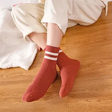 3 штуки, женские носки, милые, модные, сексуальные, зеленые, желтые, уличные, милые, повседневные, хлопковые носки, Осень-зима, девичьи Чулочные изделия, теплые, шерстяные