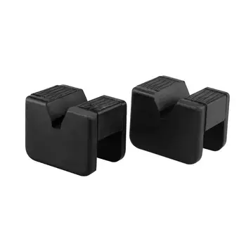 

4Pcs Floor Jack Pad Adapter for Jack Stand Rubber Slotted Frame Welds Protector W91F