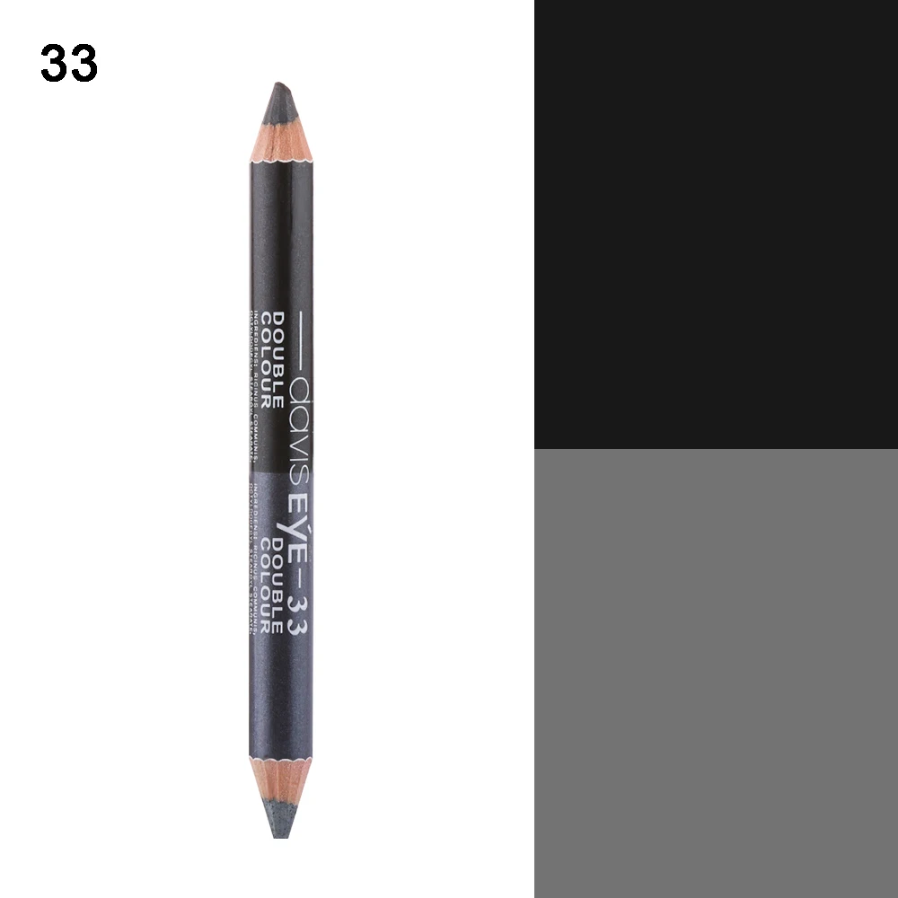 1 шт., модный стойкий водостойкий двойной цветной Блестящий карандаш для подводки глаз, карандаш для век, карандаш для хайлайтера, пигмент, косметика для красоты глаз - Цвет: 33