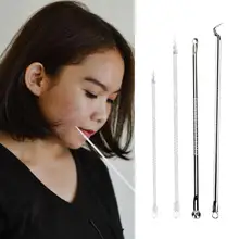 4 шт./компл. средство от черных точек акне экстрактор прыщи медицинский инструмент Уход за кожей лица противоскользящая и гладкая ручка легкий захват