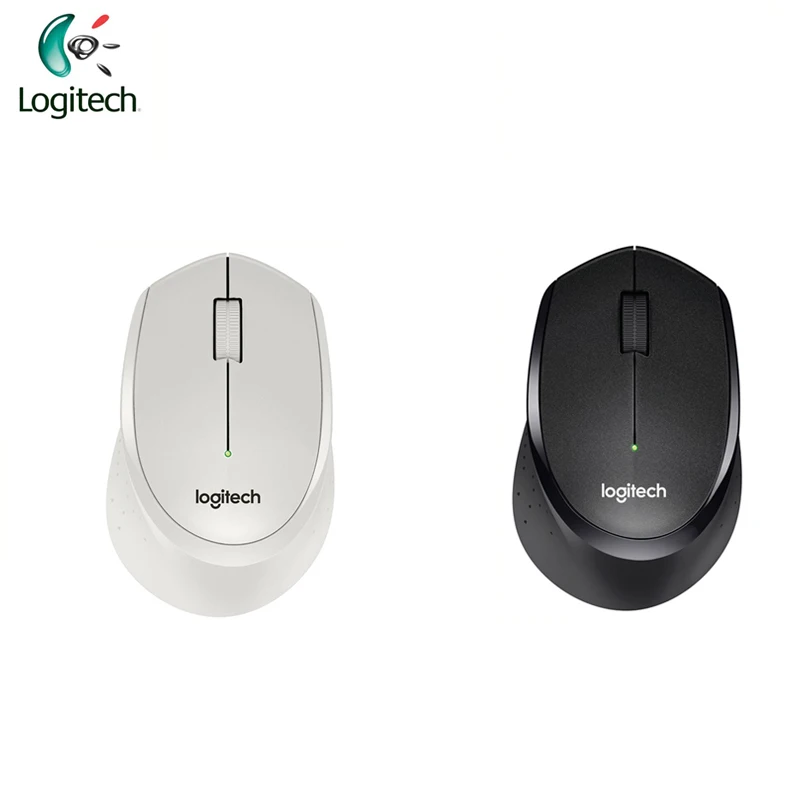 Оригинальная беспроводная мышь Logitech M330 2 4 ГГц с черным/белым для ПК игровая