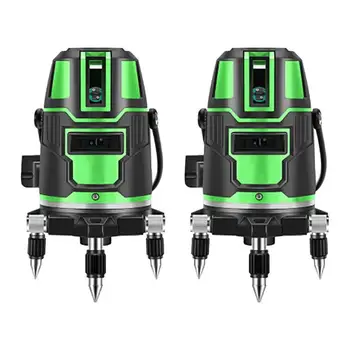 

2 Lines Self-leveling Green Laser Level Detector 360 Horizontal Vertical Instruments For Construction Tool