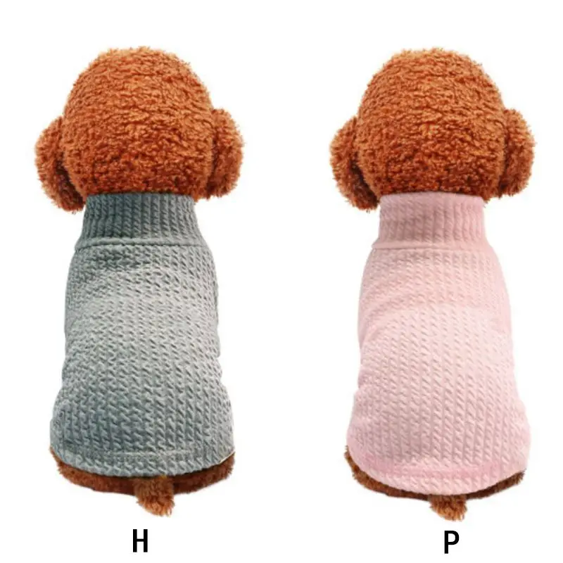 Кошка Собака трикотажный свитер одежда вязаный свитер для собак осень и зима теплый костюм флисовая куртка для мужчин Чихуахуа Одежда