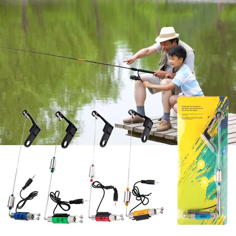 

Outdoor Fishing LED Illuminated Indicator Alarm Chain Hanger Swing Tackle