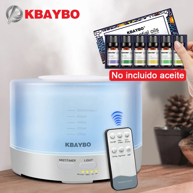 Skup 500ml pilot nawilżacz olejku aromaterapeutycznego rozpylacz zapachów z 7 kolorowymi lampkami LED olejku do dyfuzora