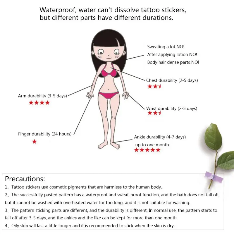 70 татуировок (упаковка из 13 листов) Водонепроницаемый в форме динозавра StickersTemporary