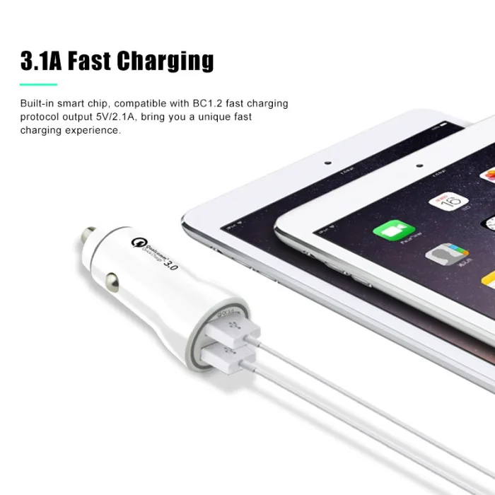 Автомобильный держатель для телефона на Зарядное устройство 2 Порты usb быстрой зарядки для смартфона автомобиля мультифункция usb автомобильный адаптер разъем автомобильного адаптера аксессуар для телефона