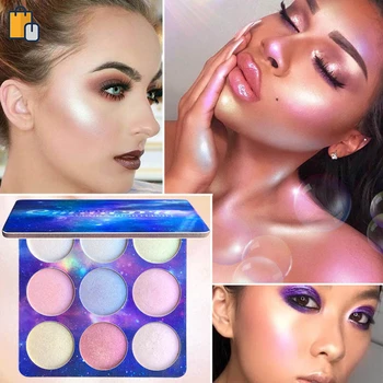 

1 PC Highlighter Illuminator Eye Shadow Brighten Highlighter Powder Palette Bronzer Face Glow Makeup Kit Face Cosmetics W09