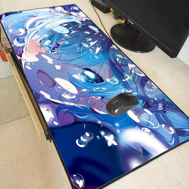 Большой игровой коврик для мыши XGZ RE ZERO Anime Girl компьютерный геймерский Настольный