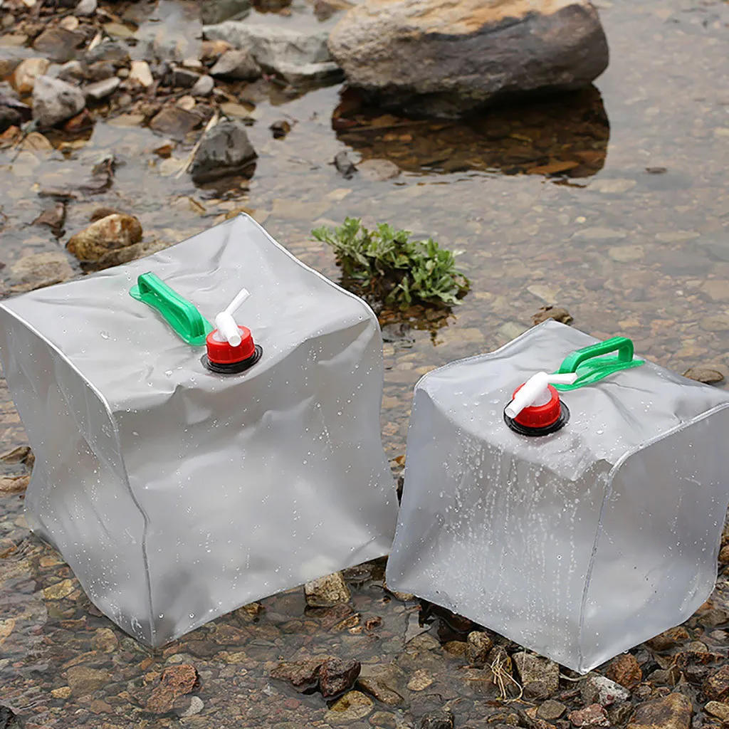 20L folding water Container outdoor Collapsible Water Container Camping Storage Carrier Jar for