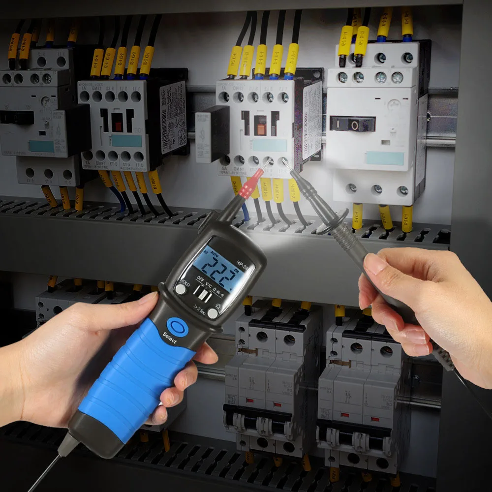 

Portable Digital Multimeter Pen Type High Speed Auto Range Tester DC AC Voltage Continuity Tester Tool LCD monitor