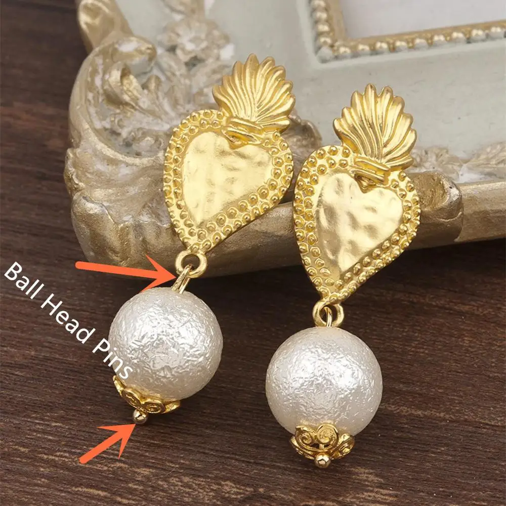 DoreenBeads медные железные шариковые шпильки для ожерелья и сережек ручной работы