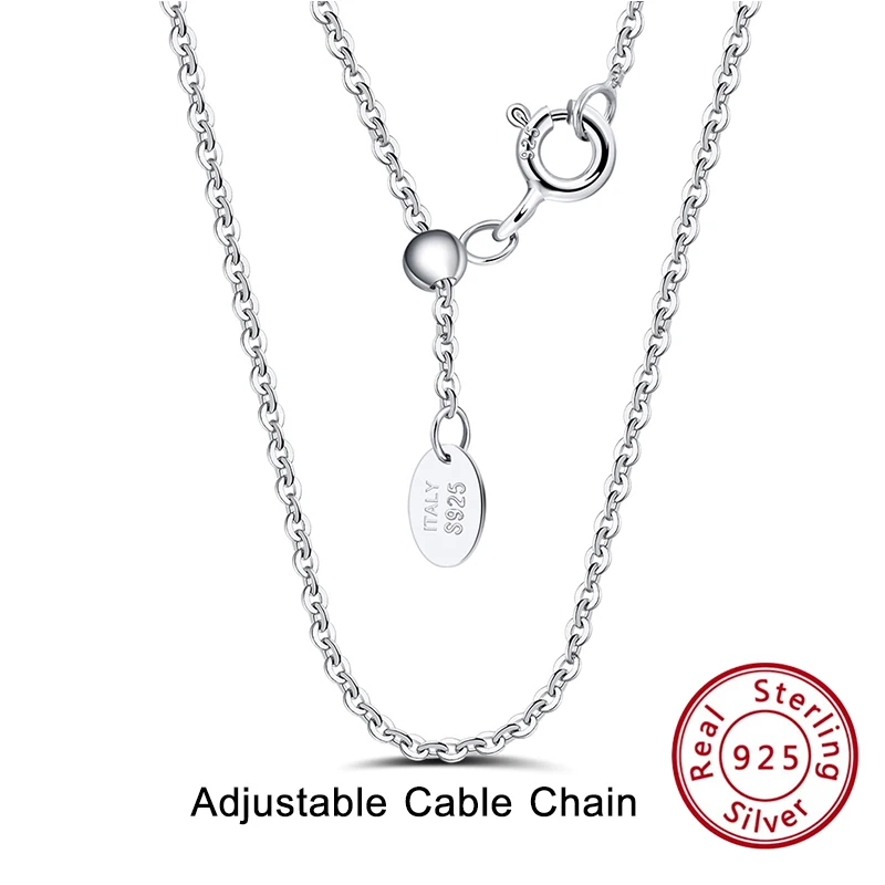 925 Sterling Silver Cable Link Chain 