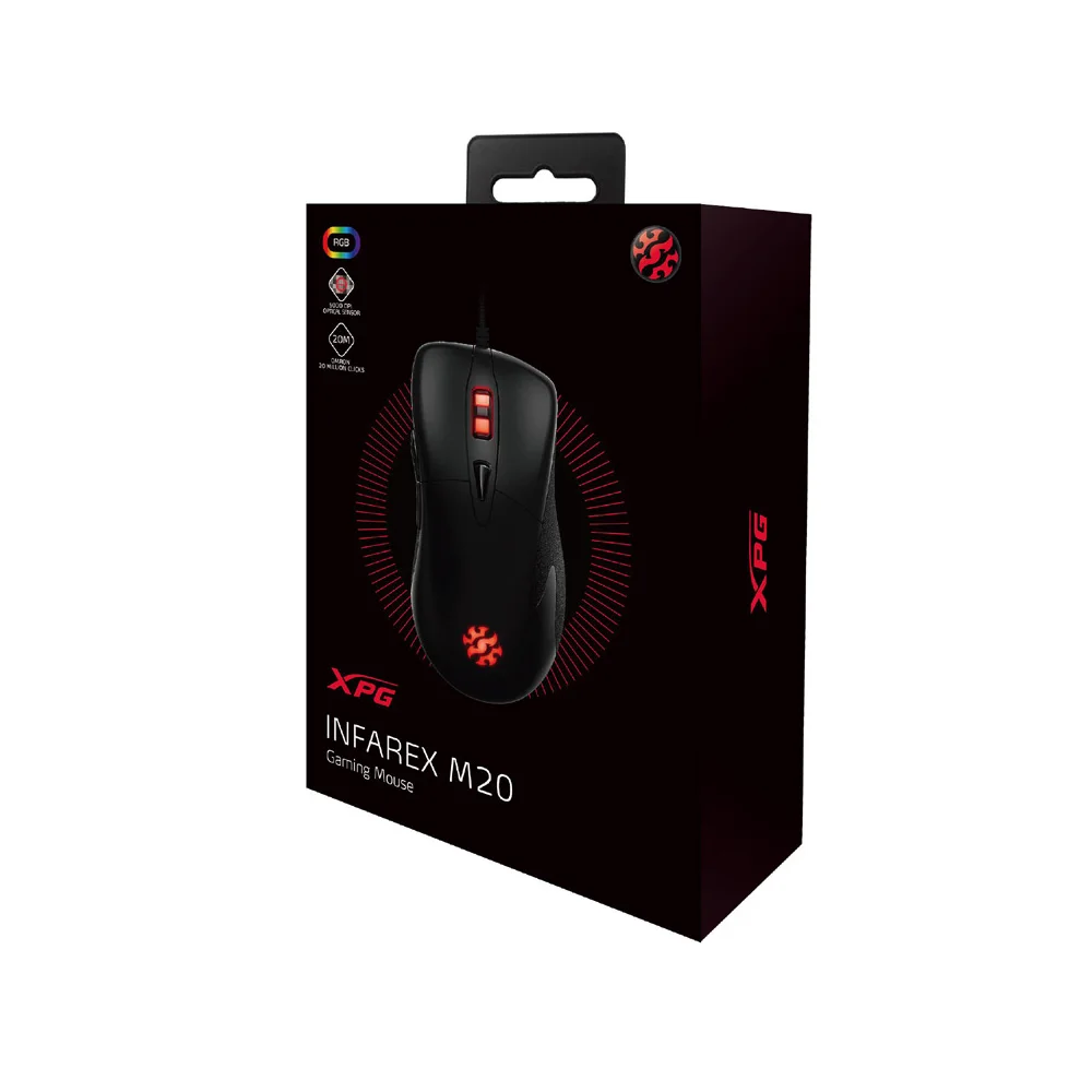 Adata INFAREX M20 USB Проводная мышь 5000 точек/дюйм 3D оптическая игровая мышь s для ПК ноутбука компьютерная мышь для офиса дома
