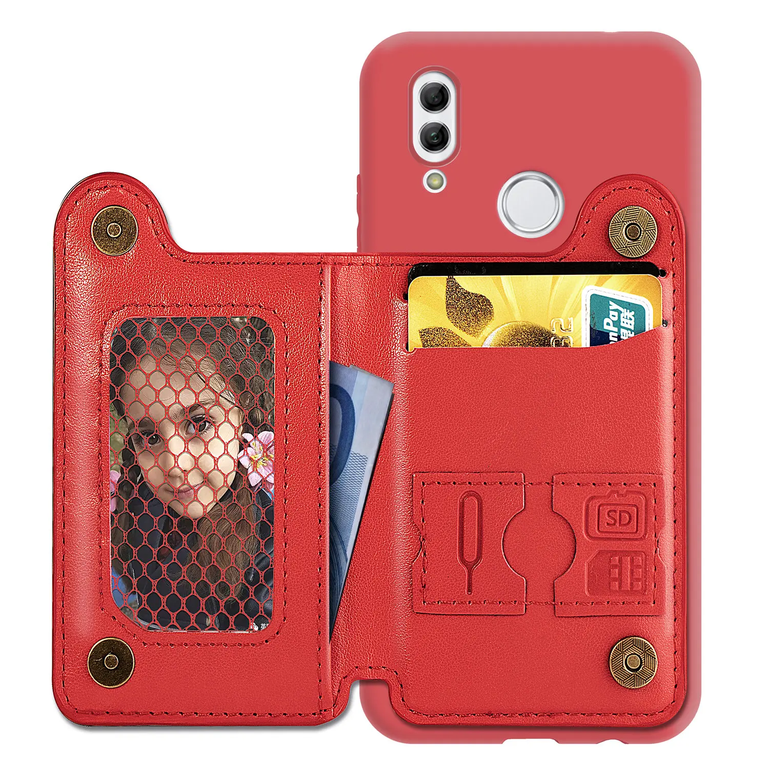 

For Huawei Honor 10 Lite Case Flip Luxury Leather Wallet magnetic latch interlayer Card Cover For Huawei Honor 10Lite Smartphone