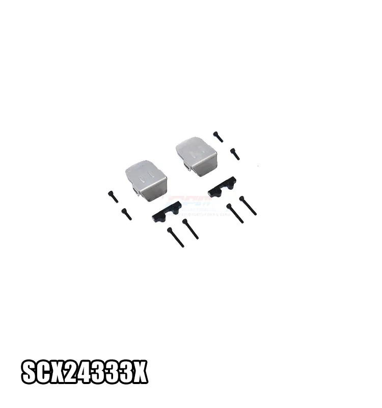 Axial-1/24 4WD Scx24 Deadbolt-Передняя и задняя коробка передач из нержавеющей стали