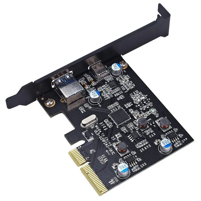 PCI E Express для USB 3 1 Gen 2 (10 Гбит/с) тип A + Тип C Плата расширения Asmedia чипсет Windows 7/8/8 1/10/Linux