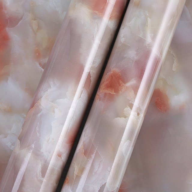 adhesive Marble Vinyl Wallpaper Roll Furniture Decorative Film Waterproof Wall Stickers for Kitchen Backsplash