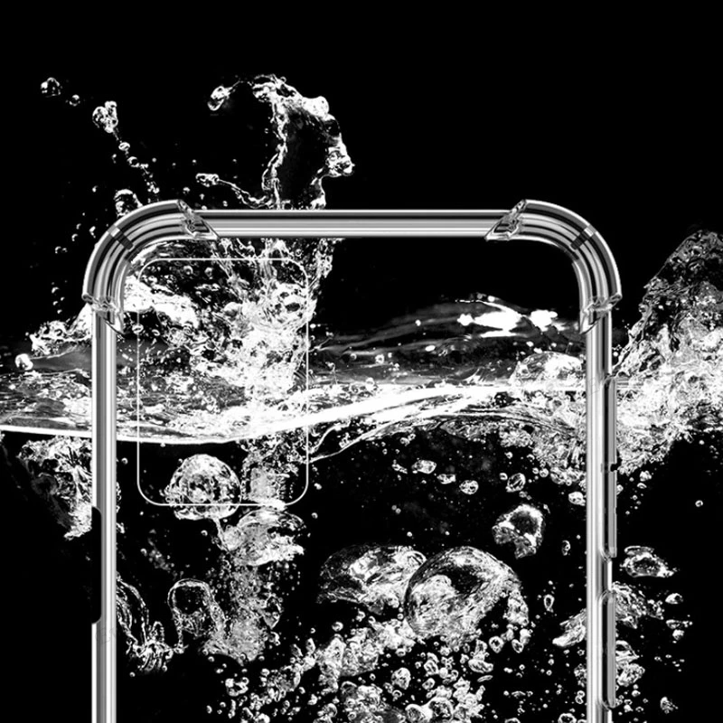 Shockproof Transparent Crossbody Lanyard Phone Case with Clear Back Cover