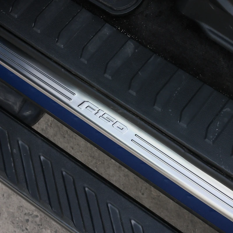 Защита дверных порогов ДЛЯ Ford F150- защита для педалей декоративная защита наклейки из нержавеющей стали