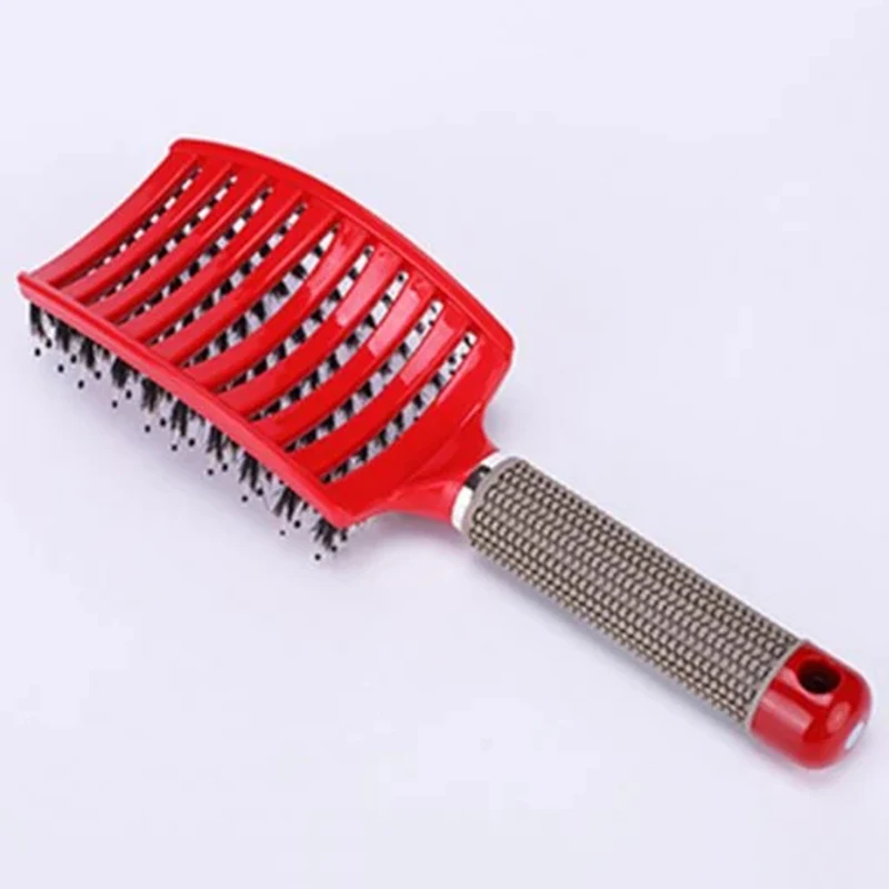 Escova de Cerdas de Náilon Escova de Cabelo Tangling Detangle Feminino Couro Cabeludo Massagem Pente Escova Thj99 15 Beleza e saúde