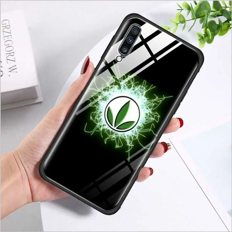 Чехол-накладка из закаленного стекла для телефона Samsung Galaxy S10 S10E S9 S8 Note 9 10 105G Plus A50 A30 TPU Мягкий край чехол Herbalife
