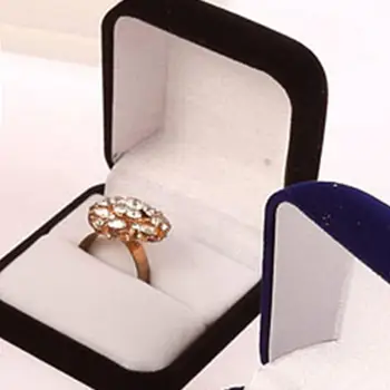 

5.8*5.3*3.5cm High Quality Jewery Organizer Box Rings Storage Box Small Gift Box For Rings Earrings Jewelry Packaging & Display