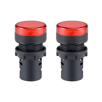

uxcell AC 220V Indicator Lights AD16-22D/S Red Blue Yellow Green White LED Light Flush Panel Mount 7/8" 22mm