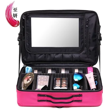 

2020 Professional Partition Storage Cosmetic Bag Multi-Layer Capacity Makeup Artist Portable Beauty Kit