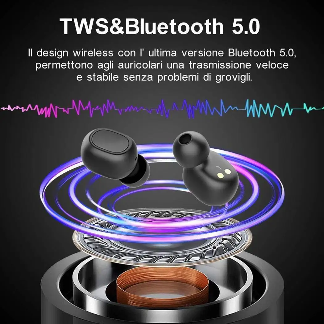 Fashion Waterproof Wireless Bluetooth Stereo In-Ear Earphone 20-20KHz Bluetooth IPX4 2H 32 4H Headset Casual