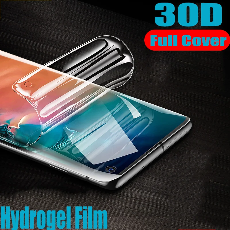 30D полное покрытие Гидрогелевая пленка для samsung Galaxy S8 S9 S10 Plus Защитная S10e Note 8 9 |