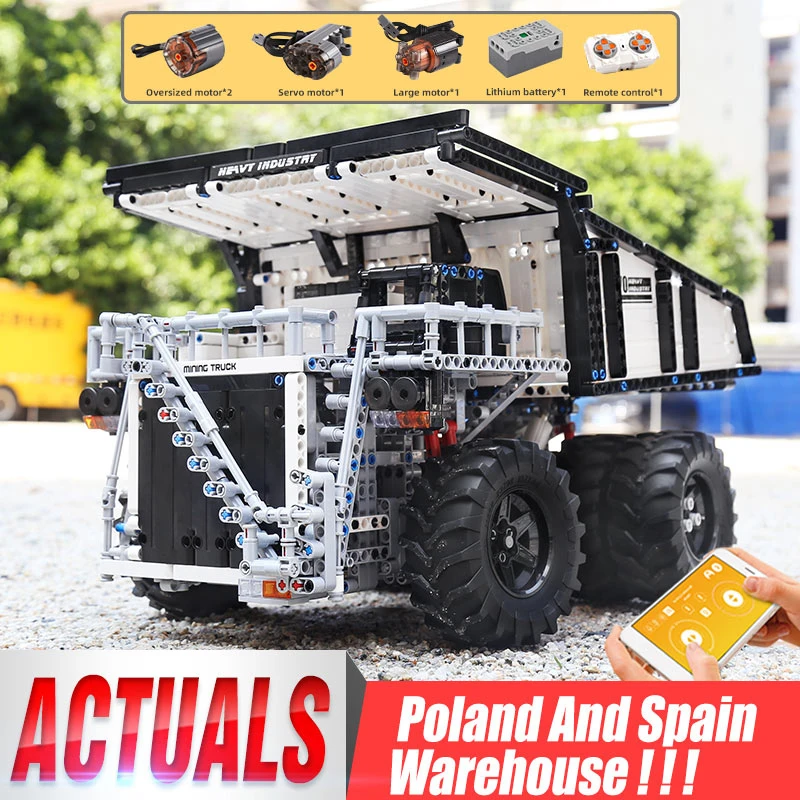 Mould King Compatible Liebher Terex T284 Mining Excavator Dump Truck Motor Car Model Building Blocks Bricks Lego Stock Brick Legolego Aliexpress