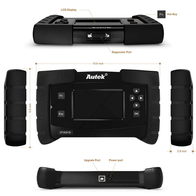 ODB сканер Autek IFIX919 OBD2 сканер Автомобильная полная система средство диагностики двигателя ABS подушка безопасности SAS коробка передач