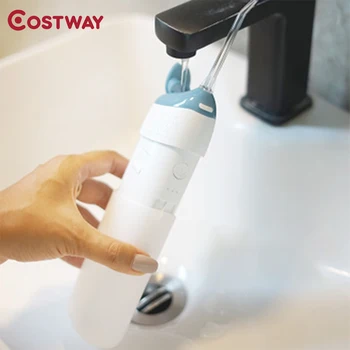 

Costway Electric Smart Oral Clean Machine Portable Teeth Washer USB-connect rechargeable Silent Multi-Mode Water Dental Flosser