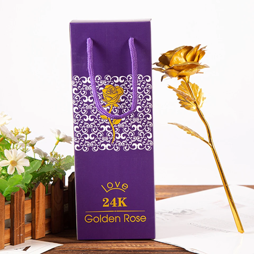 Gold Roses With Pedestal 24K (9)