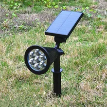 Солнечная энергия 7 светодиодный прожектор водонепроницаемый светильник лужайка пейзаж огни для наружного сада JDH99