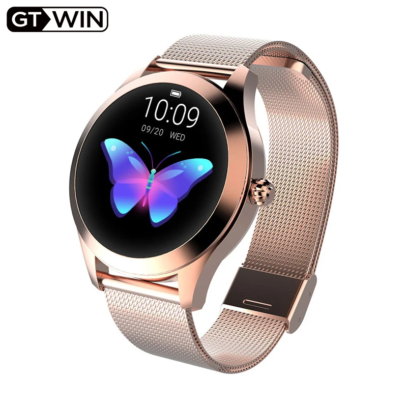 GTWIN IP68 Водонепроницаемые Смарт-часы для женщин Прекрасный браслет монитор
